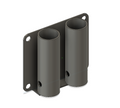 Face Mount Double Pit Railing
