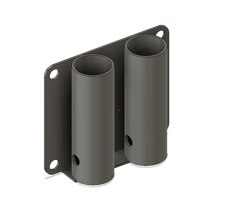 Face Mount Double Pit Railing